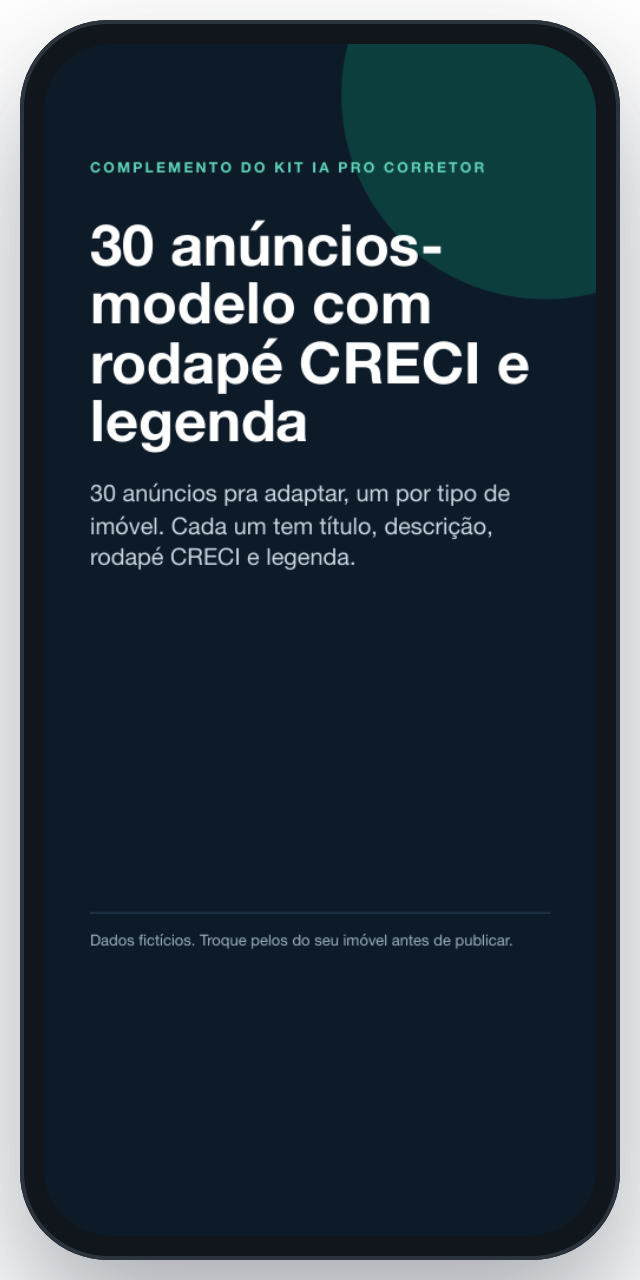 Uma página do opcional de 30 anúncios-modelo
